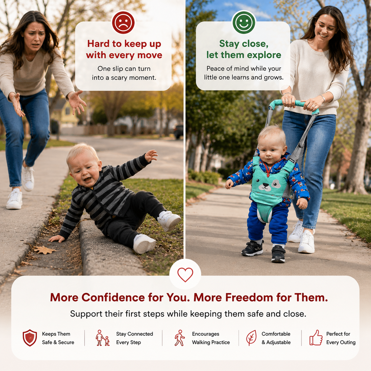 LittleSteps™ Baby Walking Harness & Traction Support