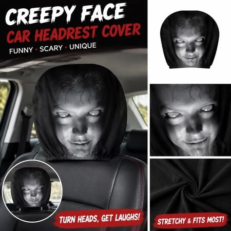 Car Headrest Covers (Set of 2) | Stretchy Universal Fit for All Vehicles